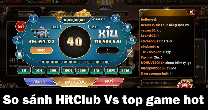 So sánh Hitclub với top game hot, cái tên nào dẫn đầu?