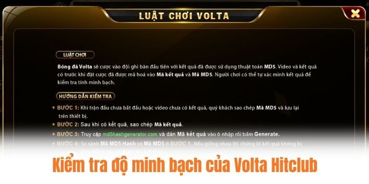 Danh mục chỉ dẫn dành riêng cho volta Hitclub 