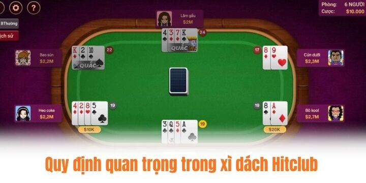 Quy định chơi xì dách Hitclub bạn nên biết