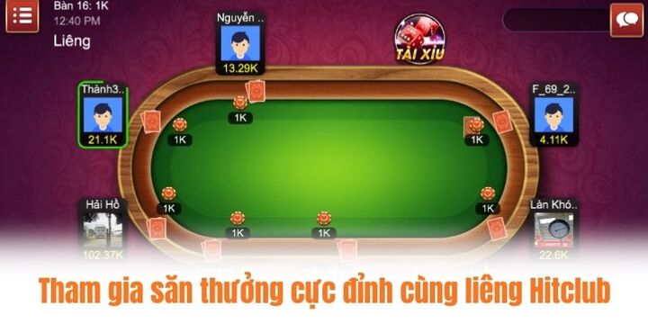 Tham gia săn thưởng cực đỉnh cùng liêng Hitclub